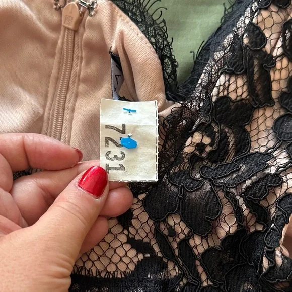 JAX Black Label Floral Embroidered Black Dress - Picture 14 of 14